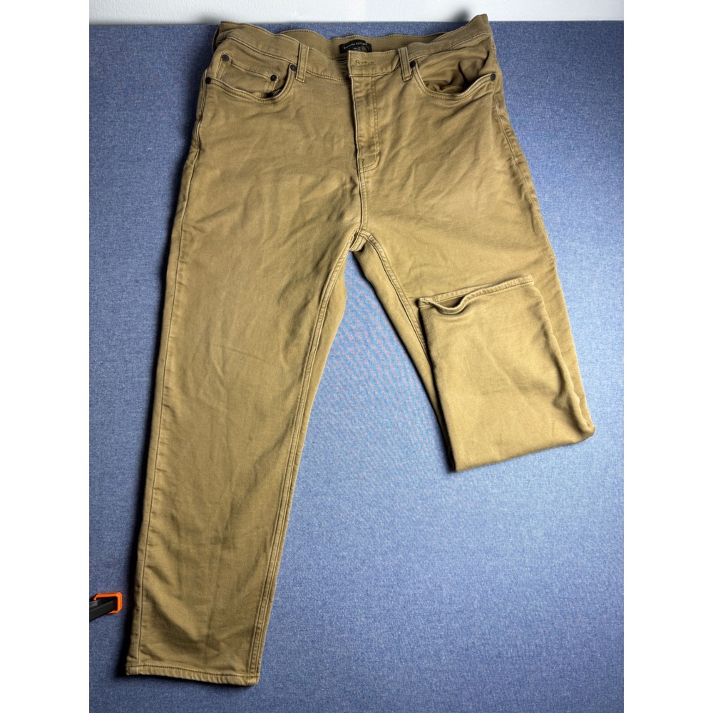 Banana Republic Mens 38x29 Khaki Tan Five Pocket Pants Casual Trousers 0186